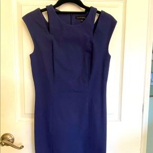 Cocktail blue dresses, wedding guest dresses, just below knee length size